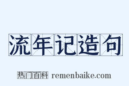 流年记造句是什么意思的图片